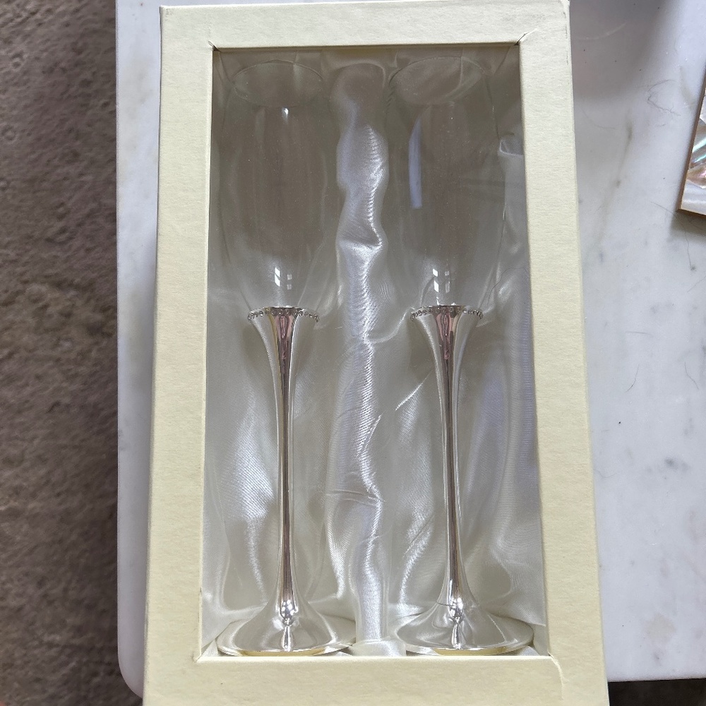 Wedding champagne glasses